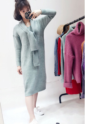 天藍_時尚女士毛織那個牌子好_井水服飾